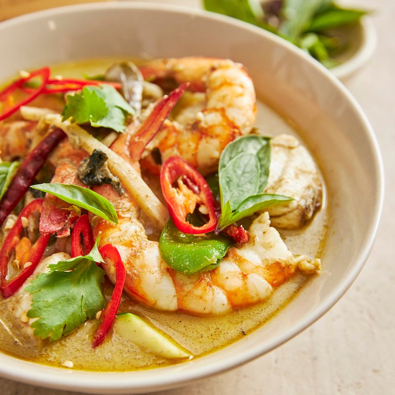 THAI  GREEN PRAWN CURRY