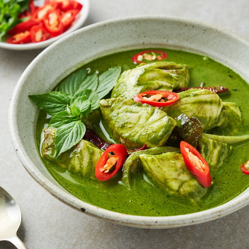 THAI  GREEN  FISH CURRY