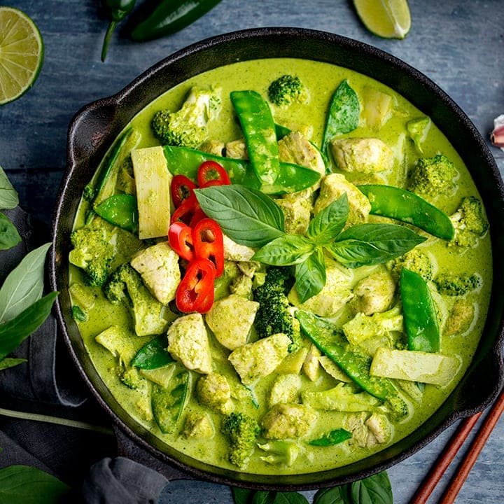 THAI  GREEN  CHICKEN CURRY