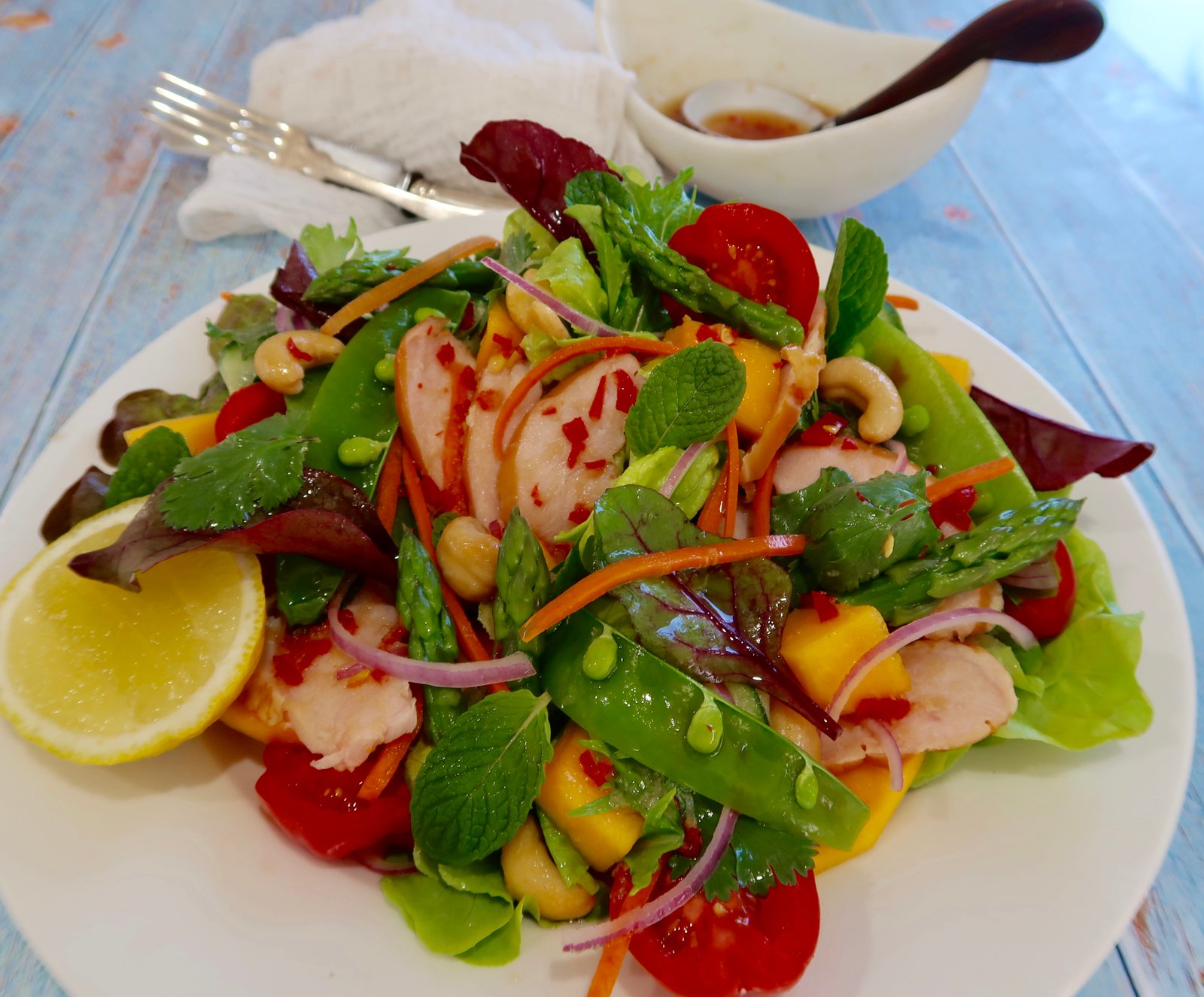 Thai Raw Papaya with Chicken