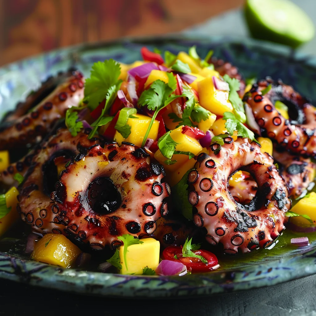Thai Raw Papaya with Octopus