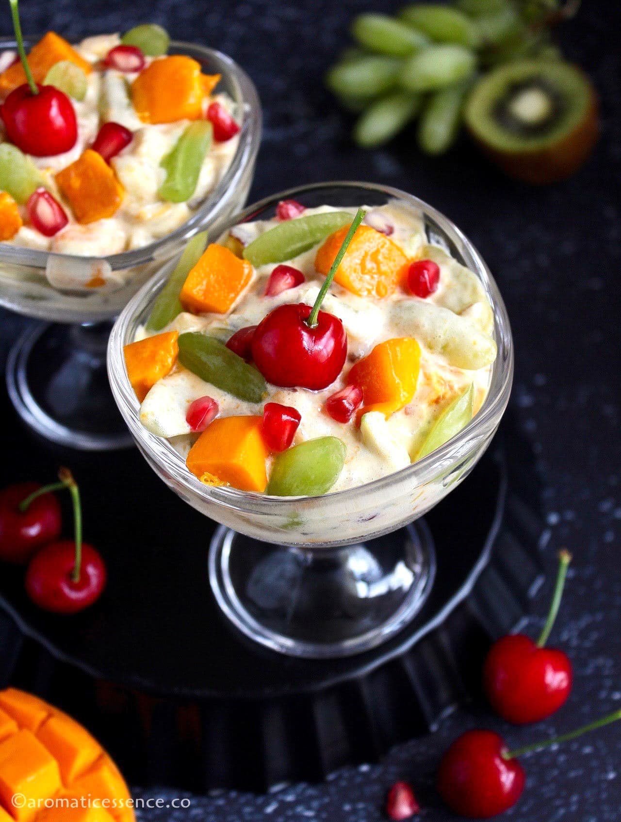 Fruit Salad With Ice Cream