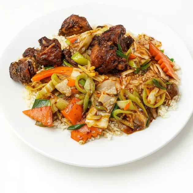 CHICKEN  CHOPSUY  RICE