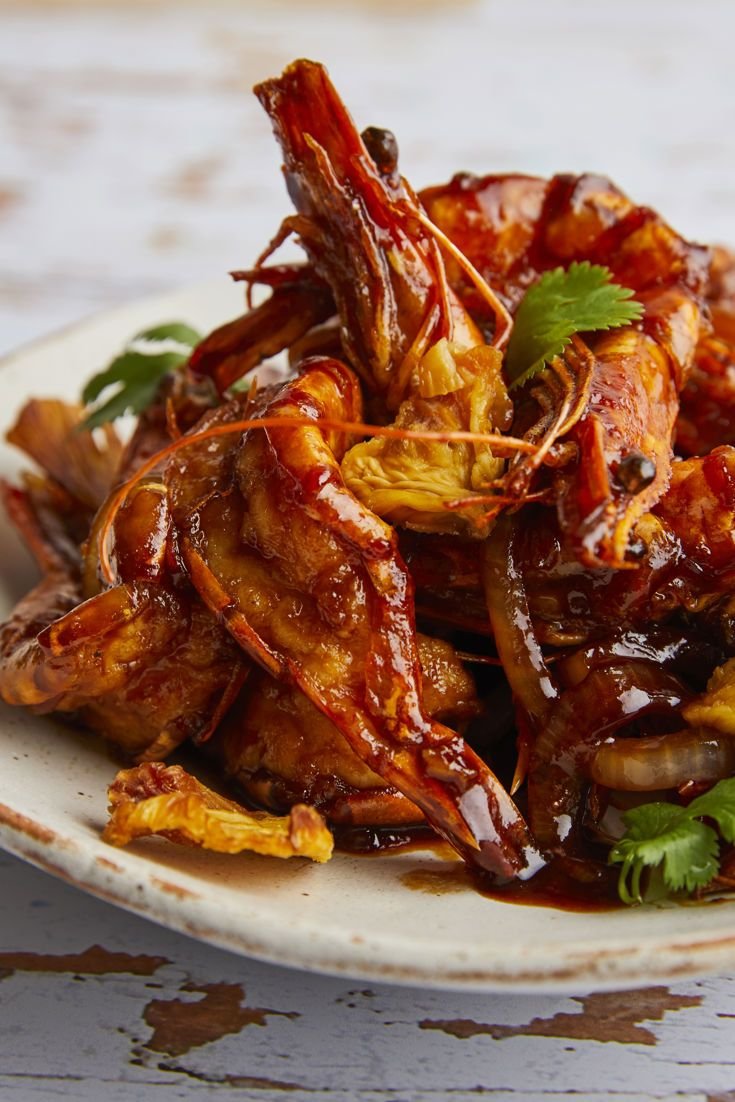 SWEET  AND   SOUR  PRAWNS